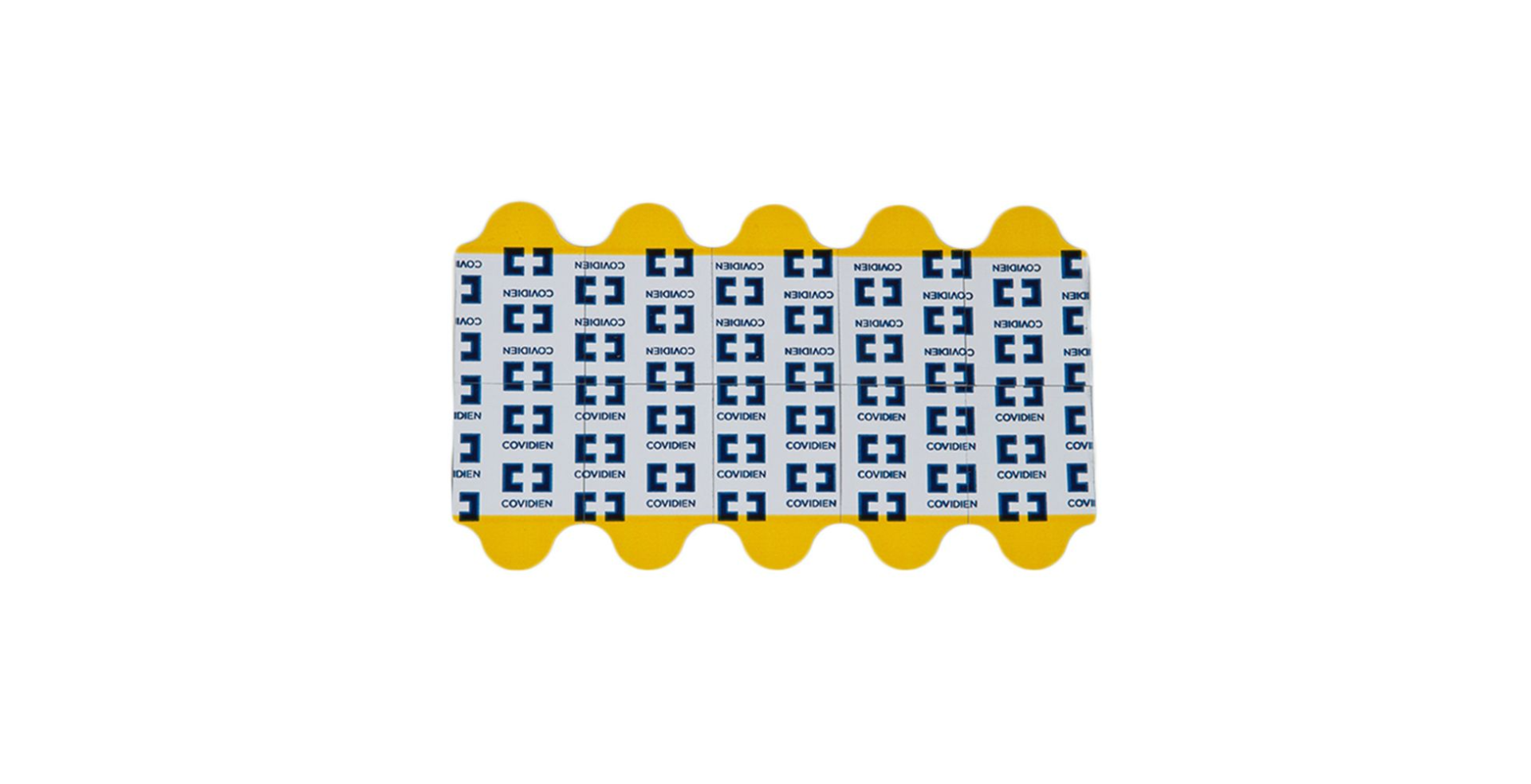 Kendall 5500 Q-Trace Gold Electrodes; 23 mm x 33 mm; Polyester backing; Tab electrode Case/2000