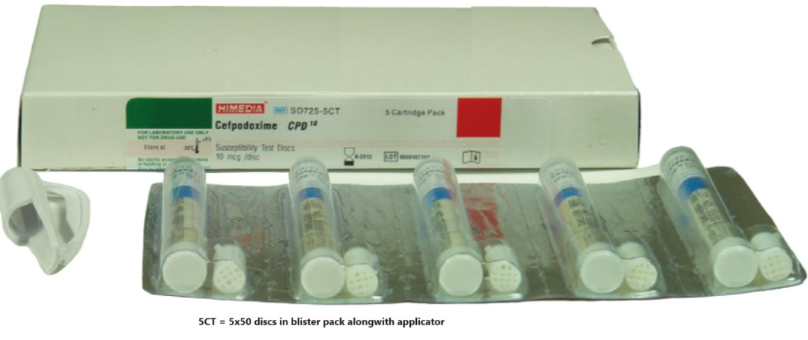 Himedia Erythromycin E 15 mcg 5x50 disk cartridge in blister pack