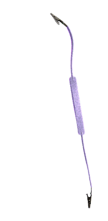 DiaGuru Autoclavable Silicon Bib Holder; 49 cm End-to-End; Lavender