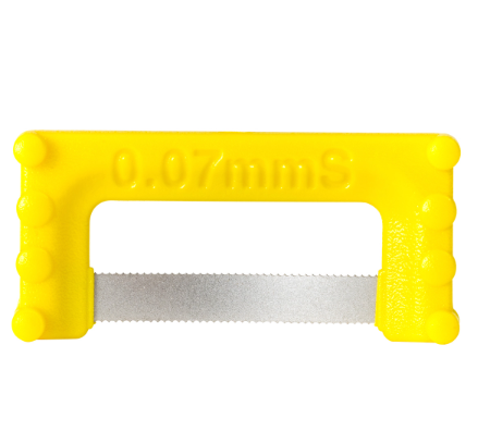 ContacEZ® IPR Yellow Starter - Serrated (0.07 mm); Pack/8