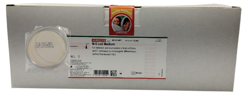 Himedia Drifilter Membrane Nutrient Media , M-E.coli Medium (without Membrane Filter) Pack of 50 plates