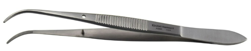 Bydand Perry Forceps Round Curved 13cm for Embedding in Histology (Each)