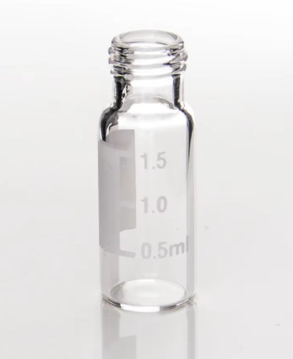 DiaGuru 1.5mL Clear 9mm Screw Vial with Write-on Spot 11.6×32mm Type 5.0 Glass 100pcs/pack