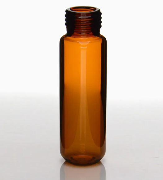 DiaGuru 20mL Amber Precision Screw Headspace Vial Round Bottom 22.5×75mm Type 5.0 Glass 100pcs/pack