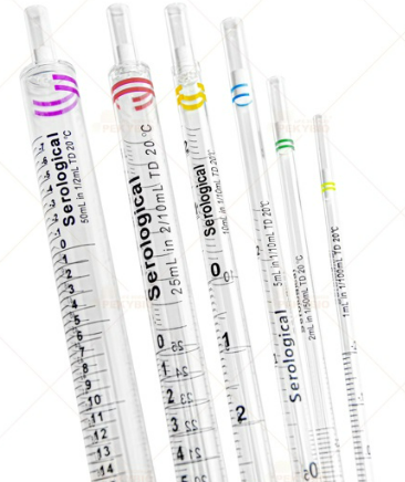 Diaguru 10ML Serological Pipette Individually wrapped, Sterile, Orange, 50 Pcs / Bag, 200 Pcs / Pack