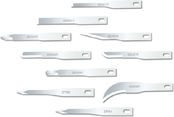 Kiato Stainless Steel Sterile Surgical Fine Micro Blade Size #65 Box of 25