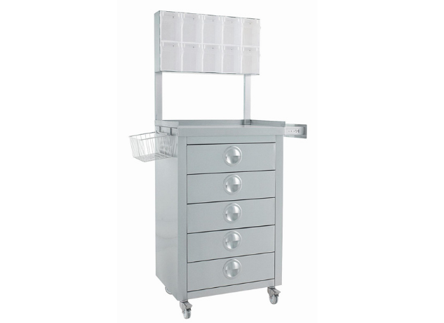 Optium Anesthesia/Drug Cart/Trolley – Stainless Steel INOXY 238