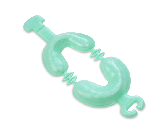 Diaguru Dual Arch Fluoride Foam Tray, Small, Green, Bag/50