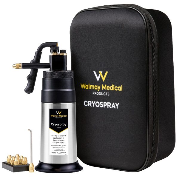 Walmay Cryospray Unit WM227 with 5 Spray Tips; Holder & Carry Bag