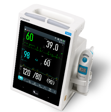 Comen NC5 Vital signs monitor including: NIBP, Comen SpO2, PR, TEMP, 3-CH ECG and EWS(MEWS, NEWS, NEWS2)