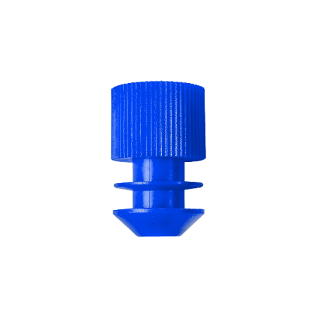 PROMED Winged Stopper for Test Tubes 12mm Diameter Polyethylene Blue Pk/1000