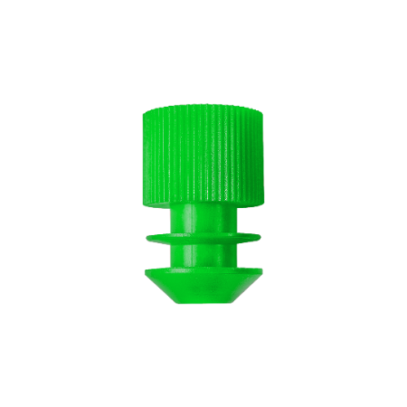 PROMED Winged Stopper for Test Tubes 12 mm Diameter Polyethylene Dark Green Pk/1000