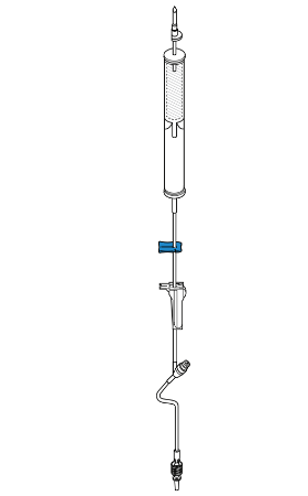 Blood / Solution Set, Non-Vented Drip Chamber, 200 Micron Filter, Roller Clamp, Clearlink