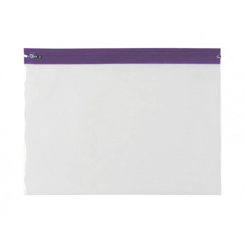 Zipper Bag Purple 370mm W x 255mm L + 105um Ctn/500