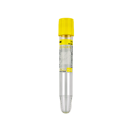 Vacumed® 16x100 mm without preservative x 10 ml of urine yellow cap, sterile CTN/1200