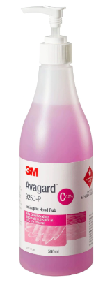 Avagard™ Antiseptic CHG Hand Rub w/ 0.5% Chlorhexidine Gluconate in 70% ethanol; 500 mL Bottle w/ Pump