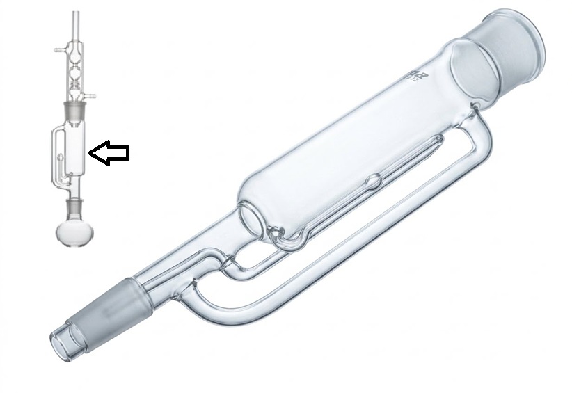 Soxhlet Extractor To Fit 35x150mm Thimble Socket/Outer Joint 50/42 Cone/Inner Joint 24/29