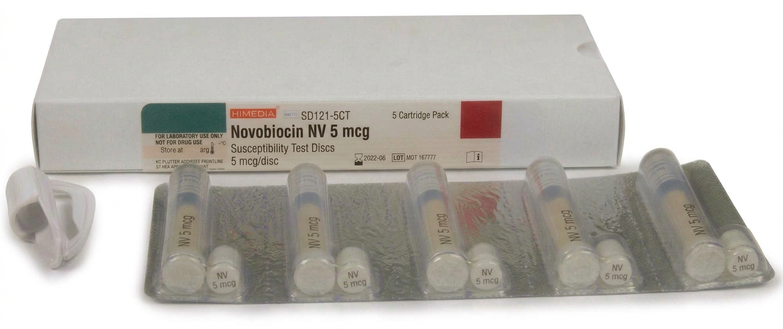 HiMedia Novobiocin NV 5mcg 5x50 Disk Cartridge in Blister Pack