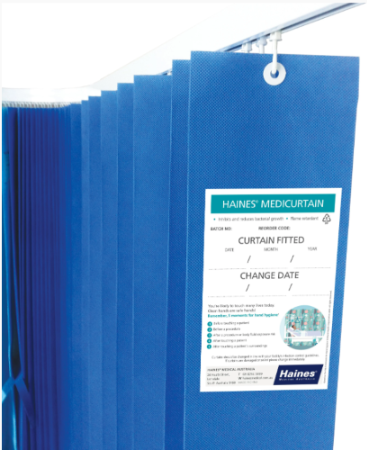 MediCurtain - Disposable Curtains 4.5m Drop 2.0m Blue Box/8