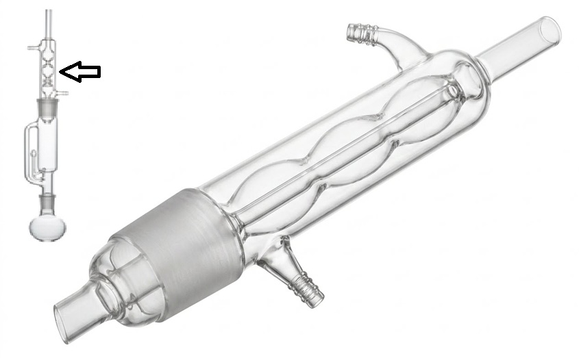 Allihin Condenser Spare For Soxhlet Cone/Inner Joint 50/42 Effective Length 300mm