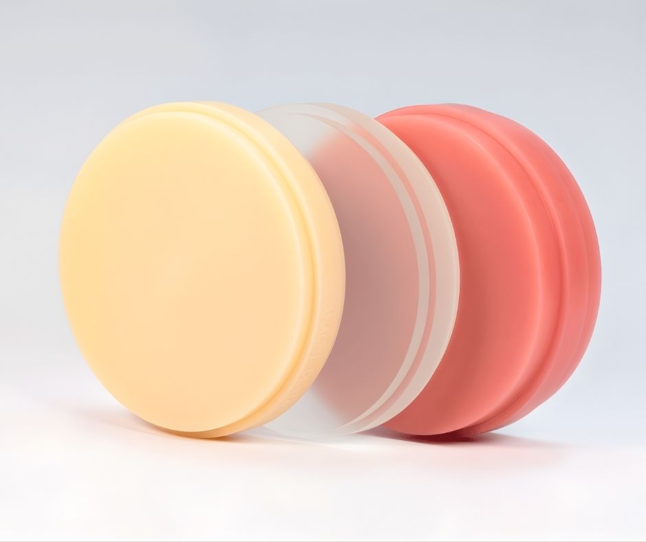 Yamahachi Dental CAD/CAM Milling PMMA Disks Open Type 98.5mm Diameter; 20 mm Thickness V-Pink EACH
