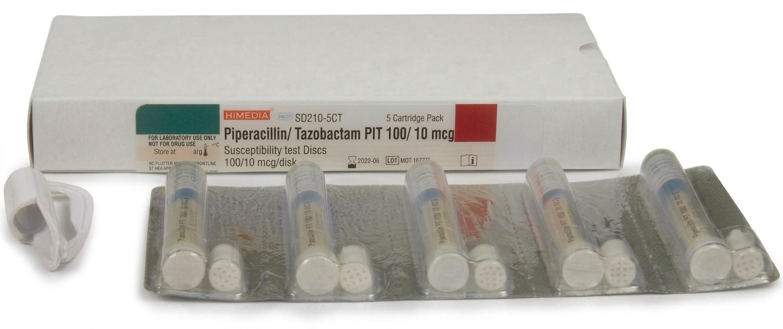 Himedia Piperacillin/Tazobactam PIT 100/10 5x50 Disk Cartridge in Blister Pack