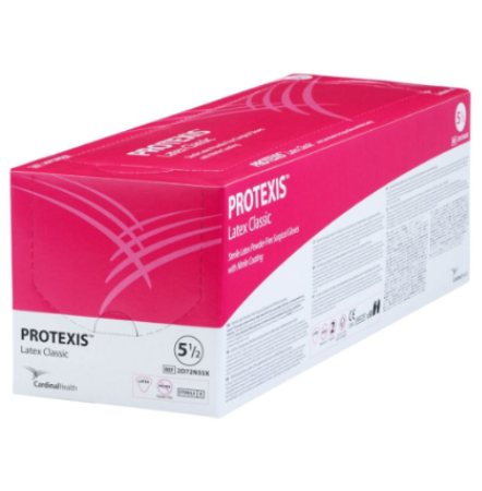 Protexis Latex Sterile Classic Surgical Gloves Powder Free s5.5 Box/50