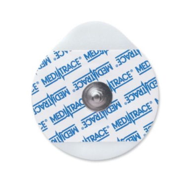 Kendall 530 Foam Electrodes with Stud Adaptor; 45mm Tear Drop Conductive Adhesive Hydrogel Pk/30, Ctn/600