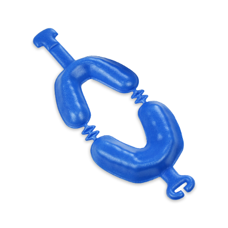 Diaguru Dual Arch Fluoride Foam Tray, Large, Blue, Bag/50