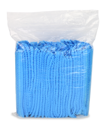 Diaguru Head Cover Blue PP Material 100/Bag, 10 Bag/Ctn