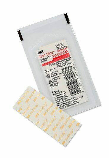Solventum Steri-Strip Reinforced Adhesive Skin Closures, 6mm x 75mm Red Pk/3; Box/50 Packs