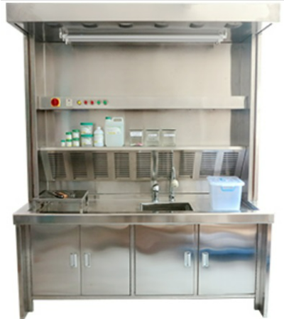 Wexis Grossing station with Fumehood