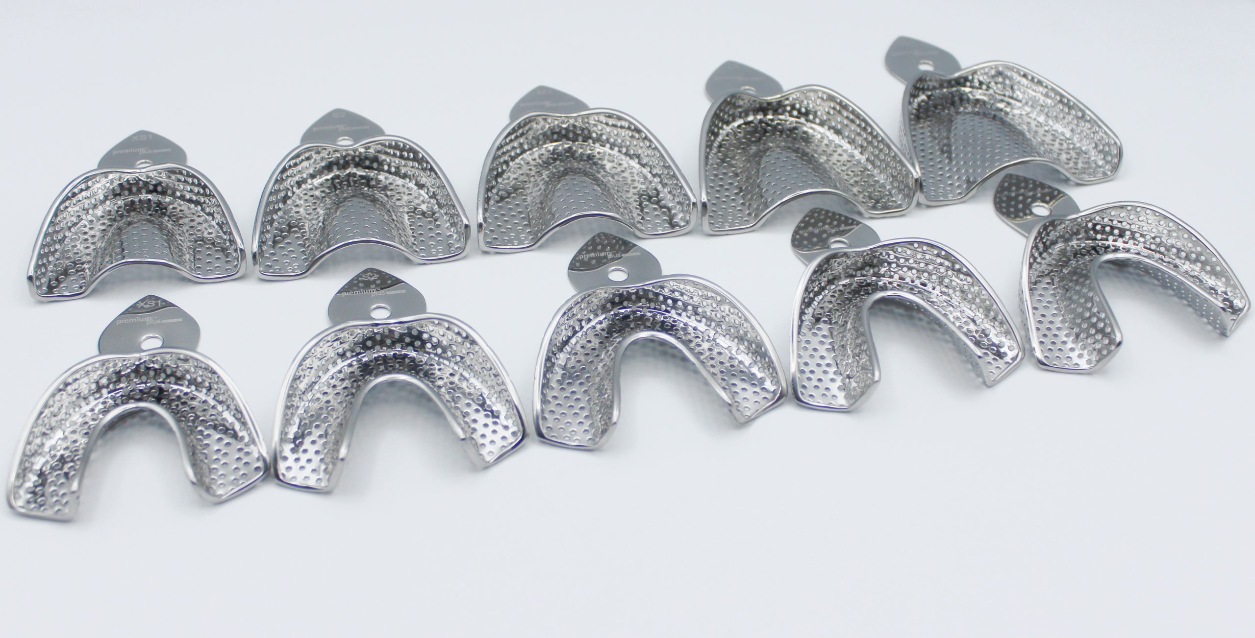 Premium Plus Japan Metal Impression Trays Perf-Lock Lower Mandibular Large EACH