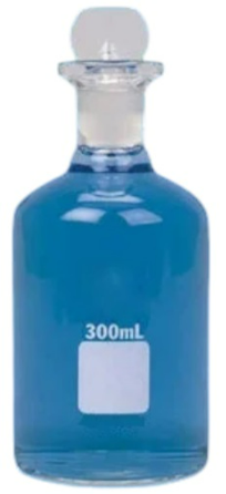 Glassco BOD 300mL Unnumbered Glass Bottles With Penny Head Stopper