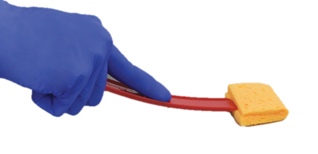 Himedia HiEnviro-Sponge™ Stick Hydrated w/ 10ml Dey-Engley Neutralizing Broth, Sterile for Surface Testing 50/Pack