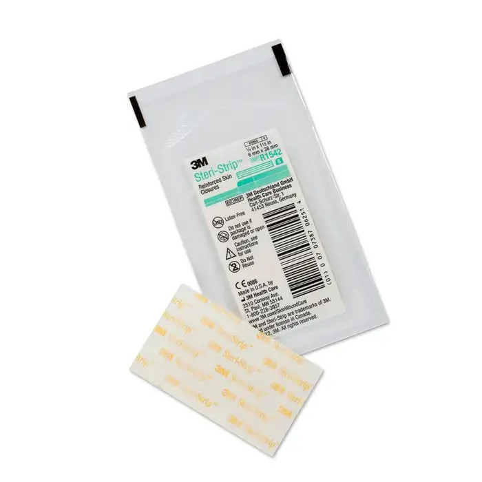 Solventum Steri-Strip Reinforced Adhesive Skin Closures, 6mm x 38mm Green Pk/6; Box/50 Packs