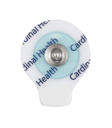 Kendall H124SG Foam Electrodes, Solid gel; Small 30x24mm; Stud Adaptor Box/50; Ctn/10 Boxes