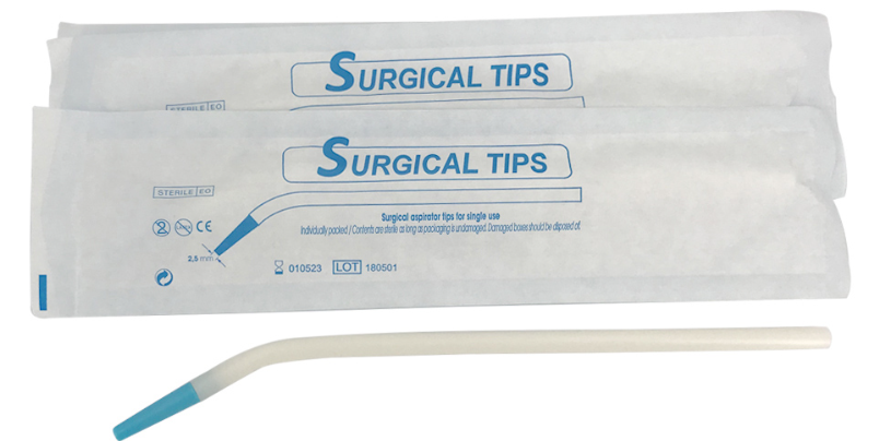 Disposable Sterile Surgical Aspirator Tips, White, 19.8 cm; Box/20