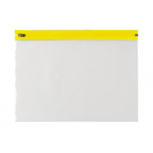 Zipper Bag Yellow 370mm W x 255mm L + 105um Ctn/500