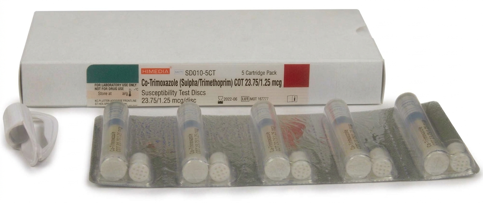 Himedia Co-Trimoxazole (Sulpha/Trimethoprim) # COT 25 mcg (23.75 / 1.25 mcg) 5x50 disk cartridge
