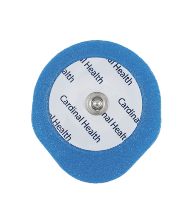 Kendall H34LG Foam Electrodes with Stud Adapter 50x45mm; Water Resistant;  Pk/30, Carton/10 Pk