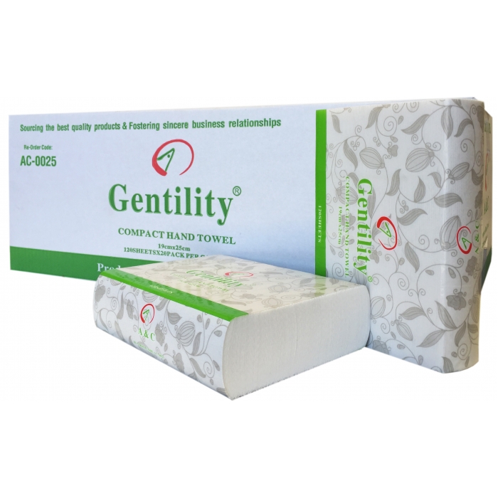 Gentility Compact Paper Towel Standard White 24/ctn