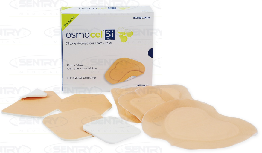 Osmocel Silicone Foam Dressing Unbordered Sterile