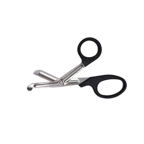 Diaguru Bandage Scissors 19cm, Stainless Steel with Black Plastic Handle