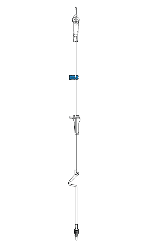 Solution Set, Non-Vented Drip Chamber, Roller Clamp, Interlink