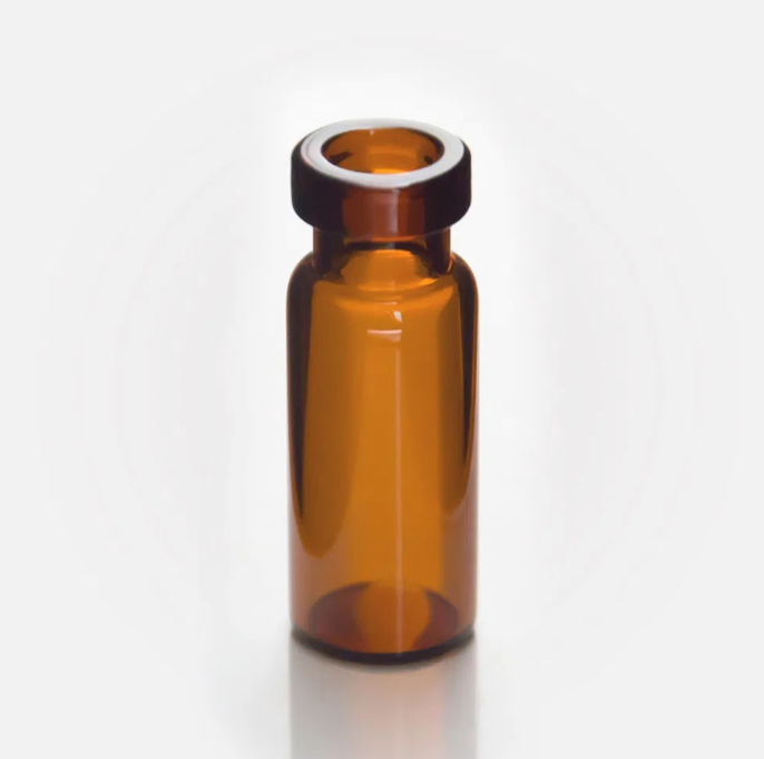 DiaGuru 1.5mL Amber Crimp Neck Vial 11.6×32mm Type 7.0 Glass 100pcs/pack