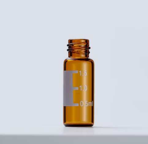 DiaGuru 1.5mL Amber Screw Neck Vial 8-425 Thread 11.6×32mm Type 7.0 Glass 100pcs/pack