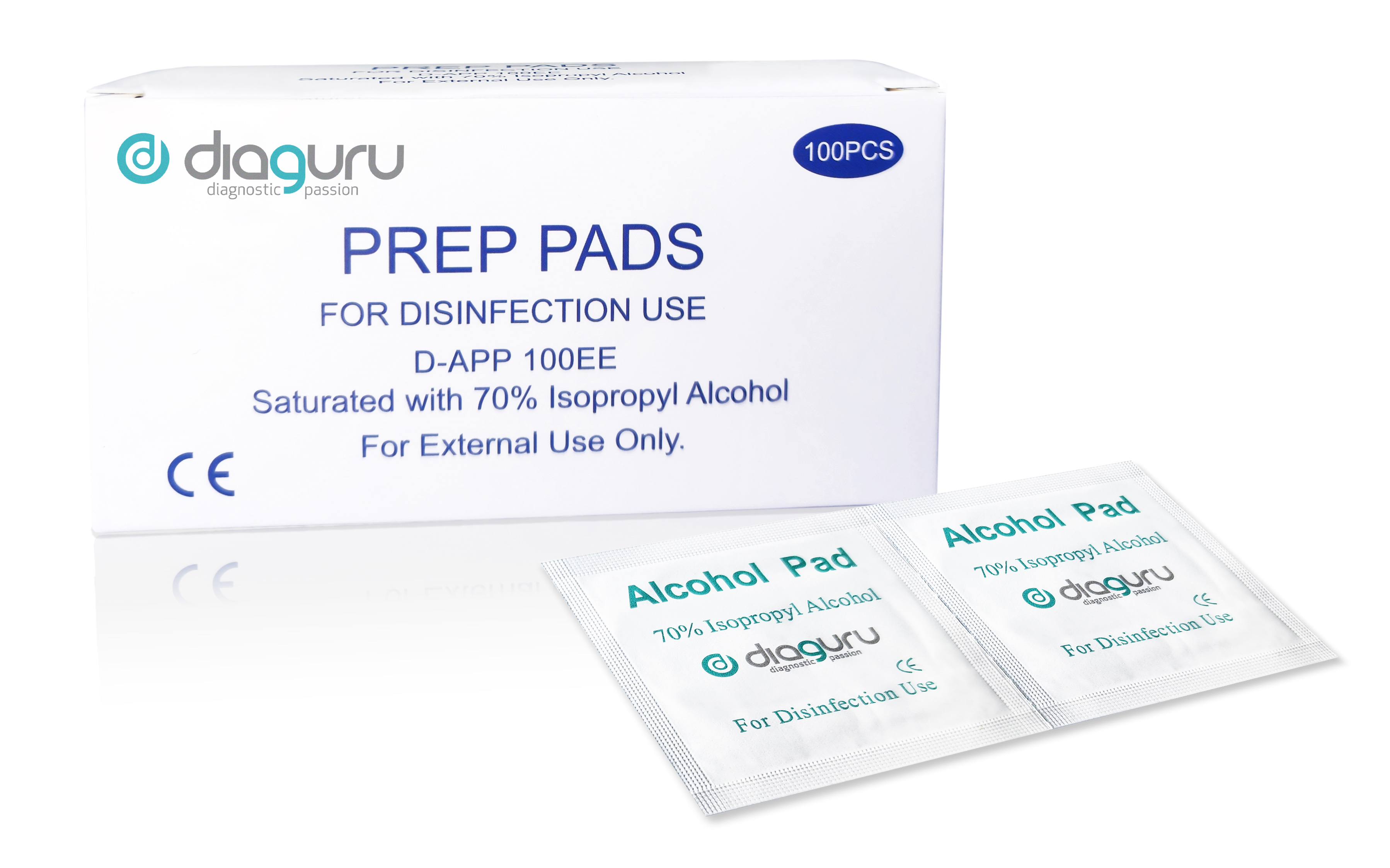 Diaguru Alcohol Prep Pads 70% IPA