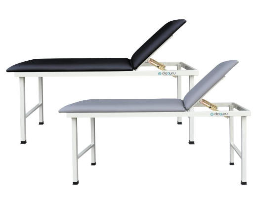 Diaguru Fixed Examination Beds Grey Vinyl upholstery with Fixed Leg Weight Capacity 400KG