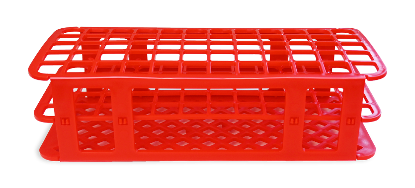 Test Tube Rack, 60 Holes,Red, Each